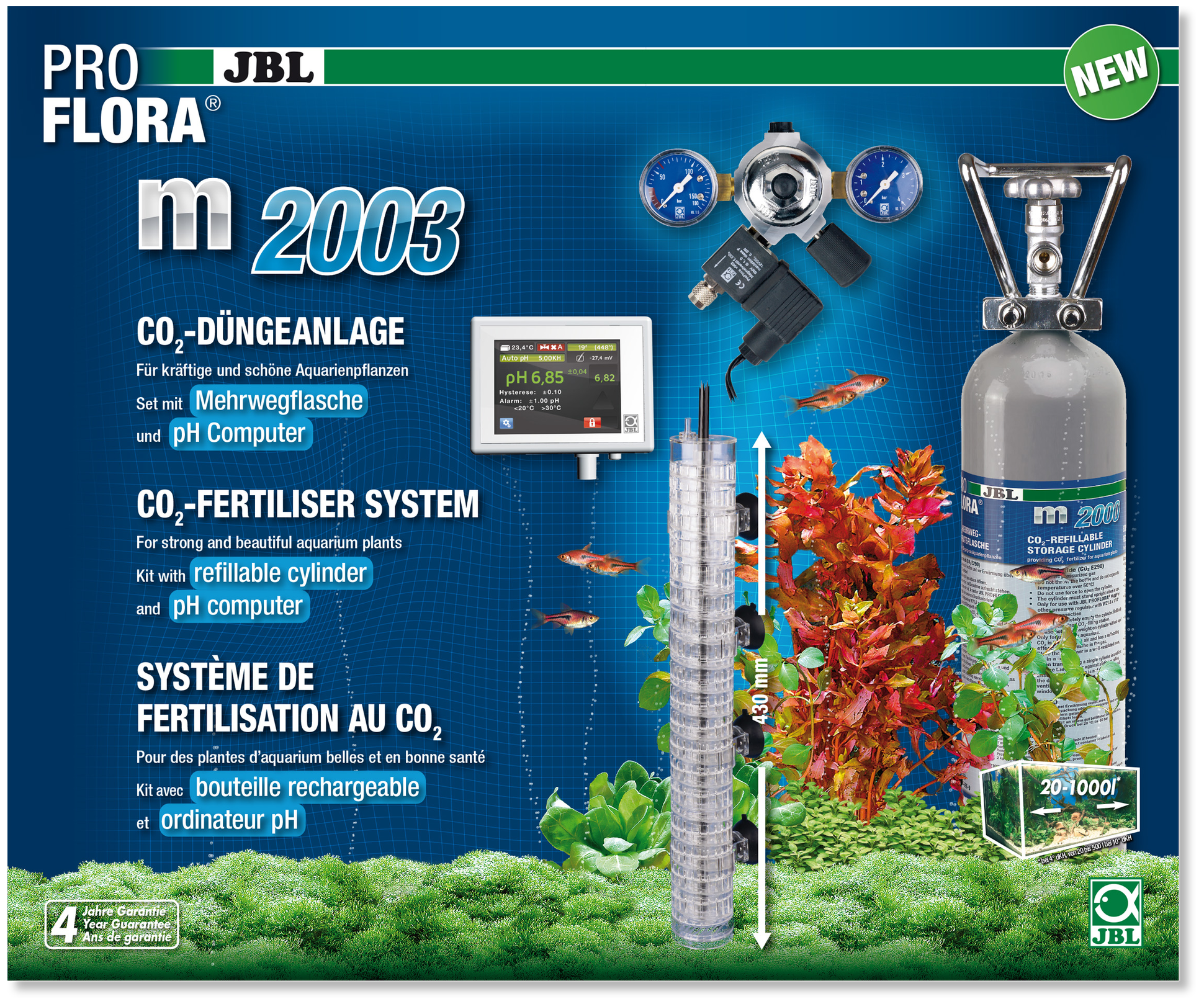 Баллон JBL PROFLORA m2000. Система со2 JBL PROFLORA u401 (Set co2 neu). PH контроллер JBL для аквариума. Аквамед для аквариума. Система со2 купить