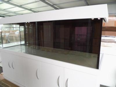 Aquarium 200cm Diamant weiß matt