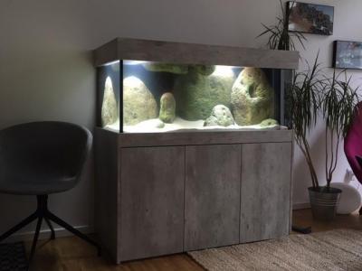 Kombination Modern 120cm im Dekor "Beton"