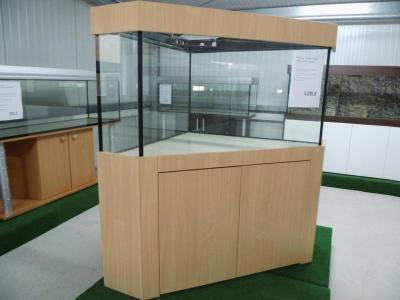 Aquarium MODERN Corner 100cm / Buche hell