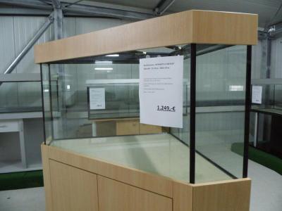 Aquarium MODERN Corner 100cm / Buche hell